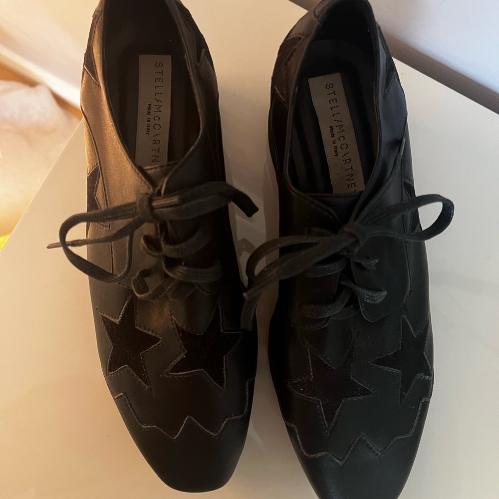 SOLD!!!! Stella McCartney Black Elyse Platform Oxford - Picture 3 of 10